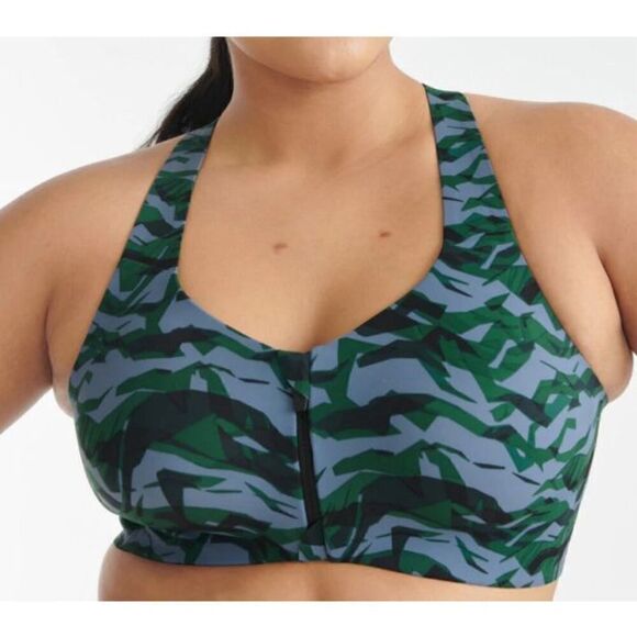 Knix Catalyst Front Zip Sports Bra Size 1 Fits 32A, 32B, 34A, 34B - Picture 1 of 6